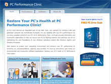 Tablet Screenshot of pcperformanceclinic.com